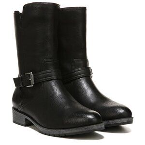 NATURALIZER GLORIAH WOMENS FAUX LEATHER BLOCK HEEL MID-CALF BOOTS